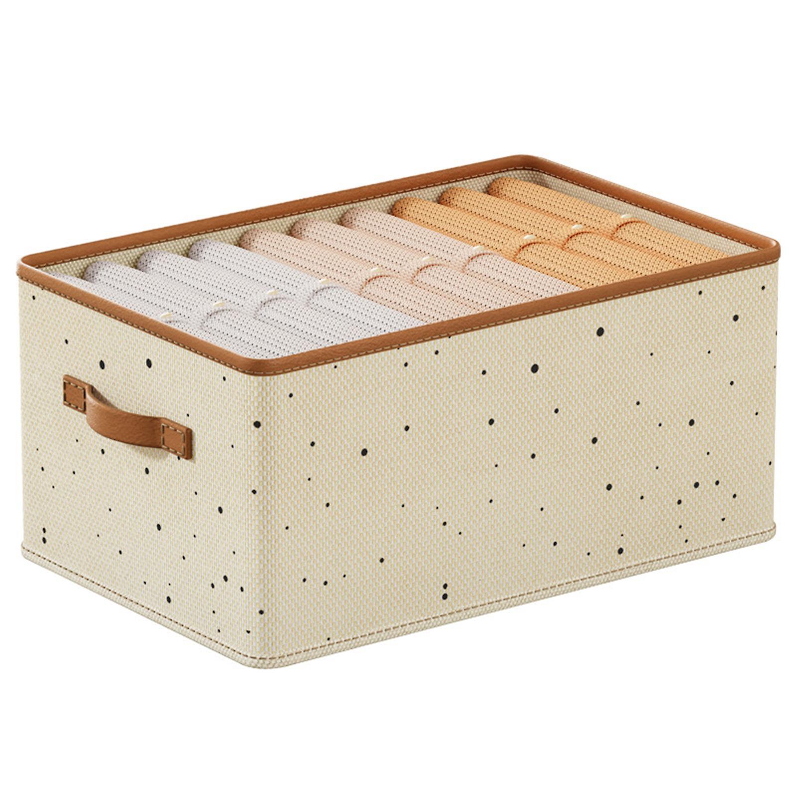 Clothing Fabric Storage Bins Foldable Rectangle Baskets