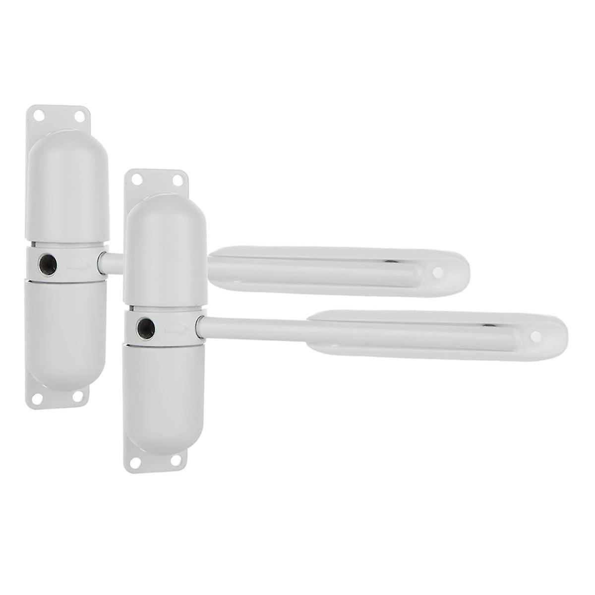 2PCS Automatic Spring Door Closer, Adjustable Close Door Hinge for Convert Hinged Doors to Self-Clo