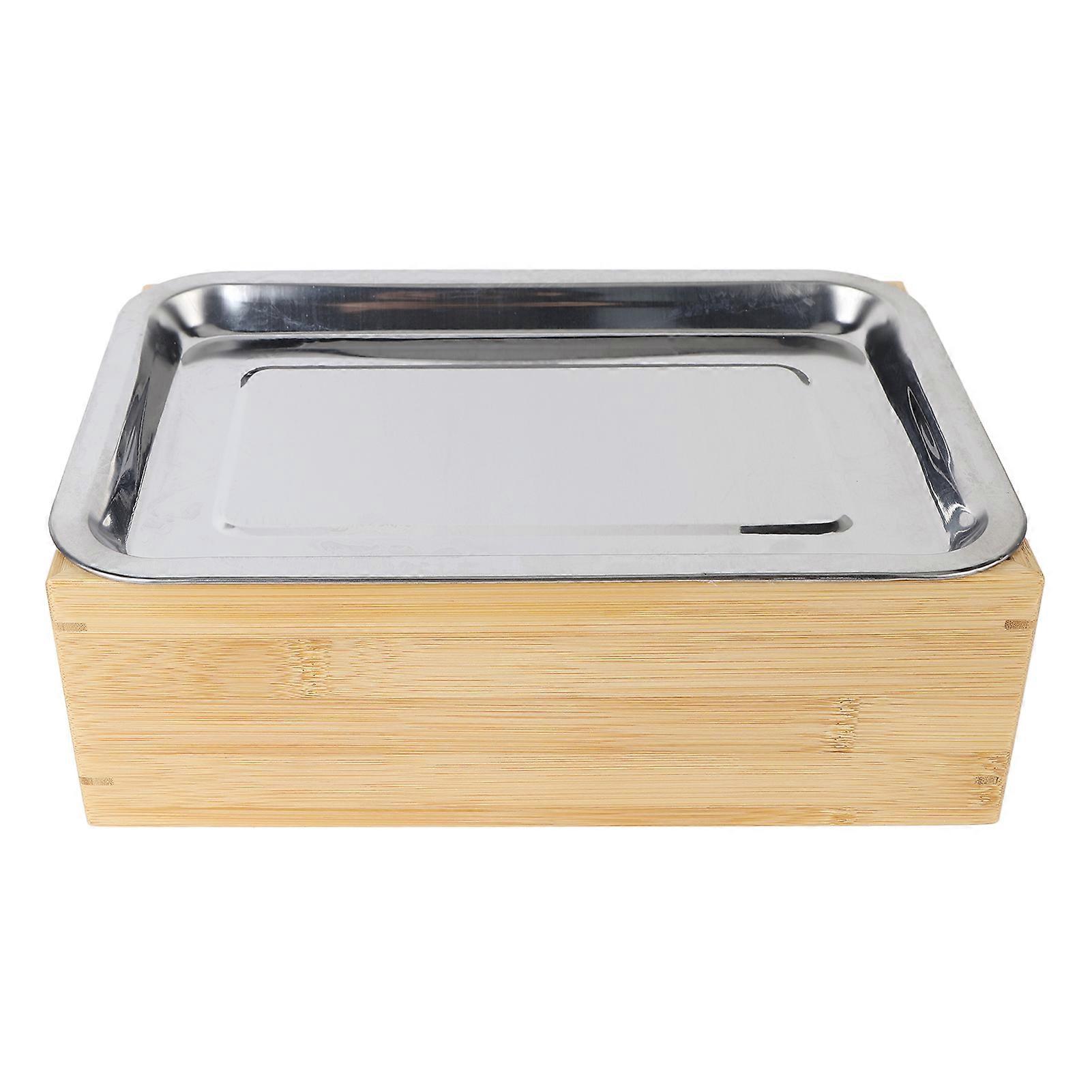 Mini BBQ table with stainless steel plate