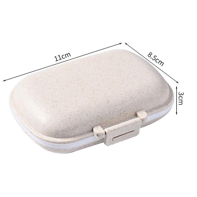 Daily Pill Organizer Travel Pill Box 8 Compartments Portable Pill Case Container