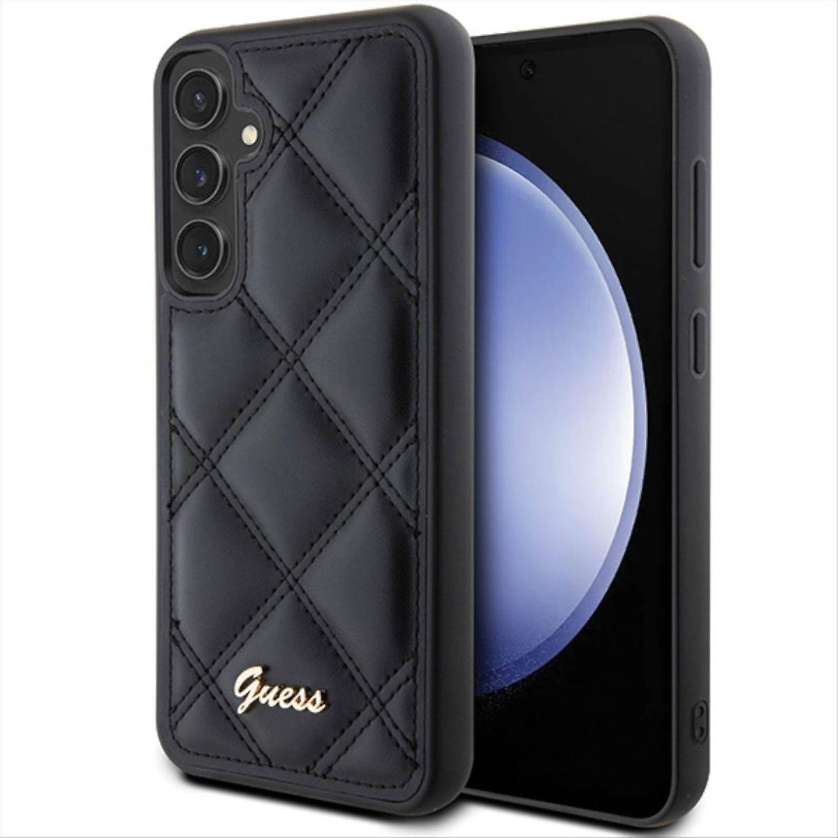 Guess Samsung Galaxy S23 FE Case Hardcase Quilted Metal Logo