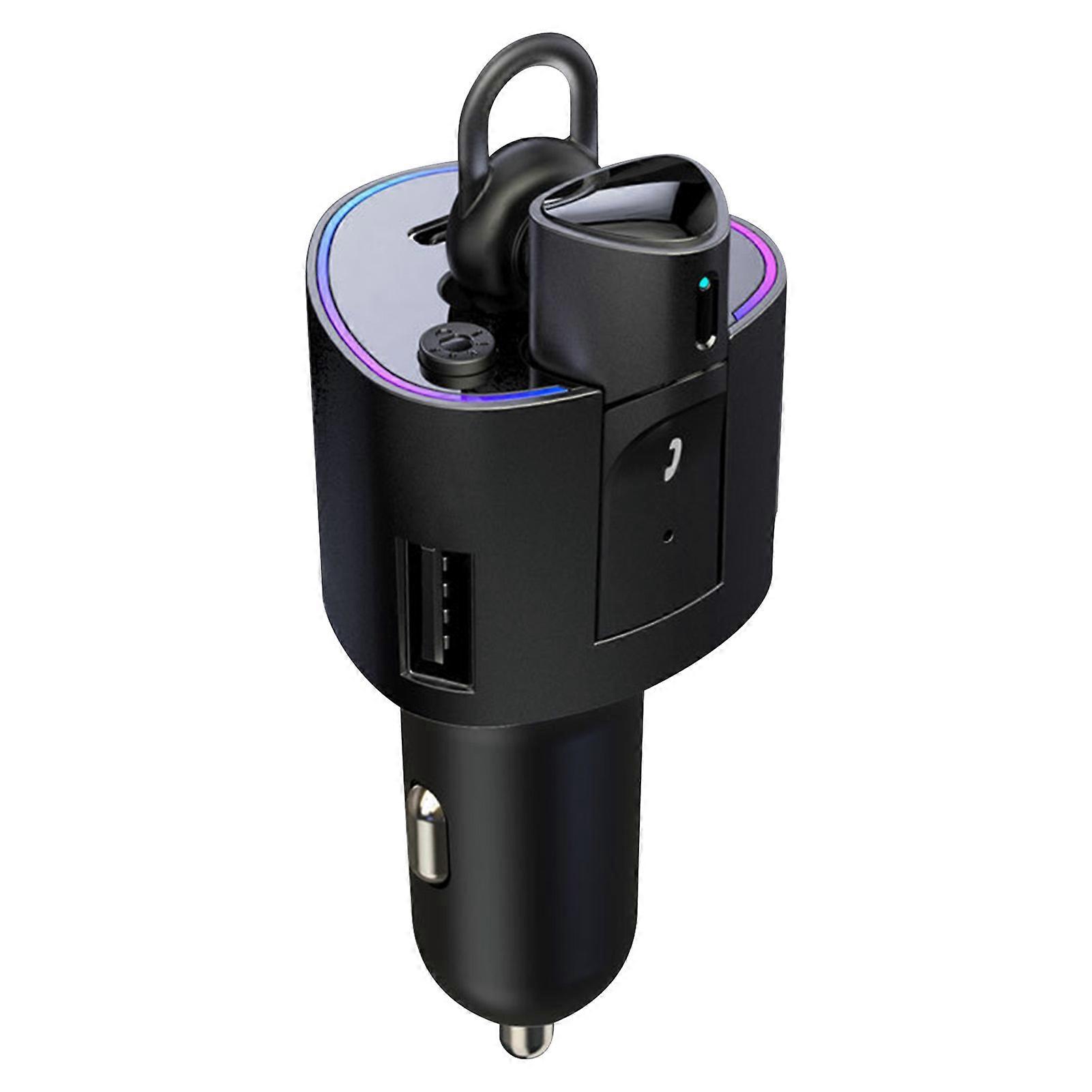 Auto Bluetooth MP3 Player Bunte Licht USB Ladegerät Multifunktionale Audio Handfree FM Transmitter