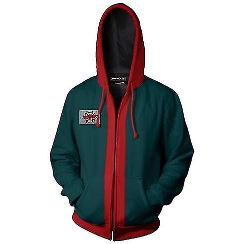 Adult Into The Spider-verse Hoodie Sweatshirt Miles Morales Zipper Jacket Coat Cosplay Costume