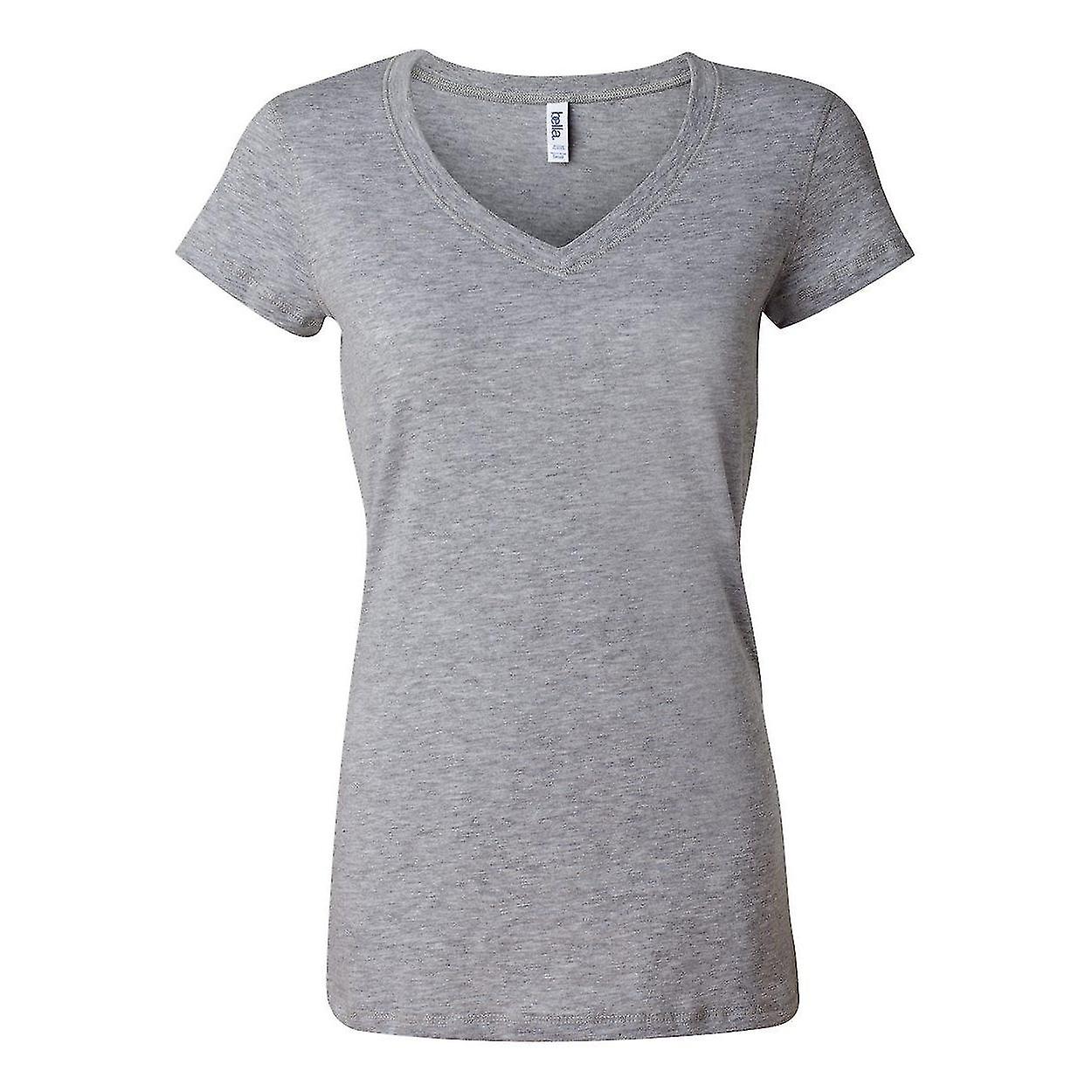 BELLA + CANVAS Womens Jersey V-Neck Tee