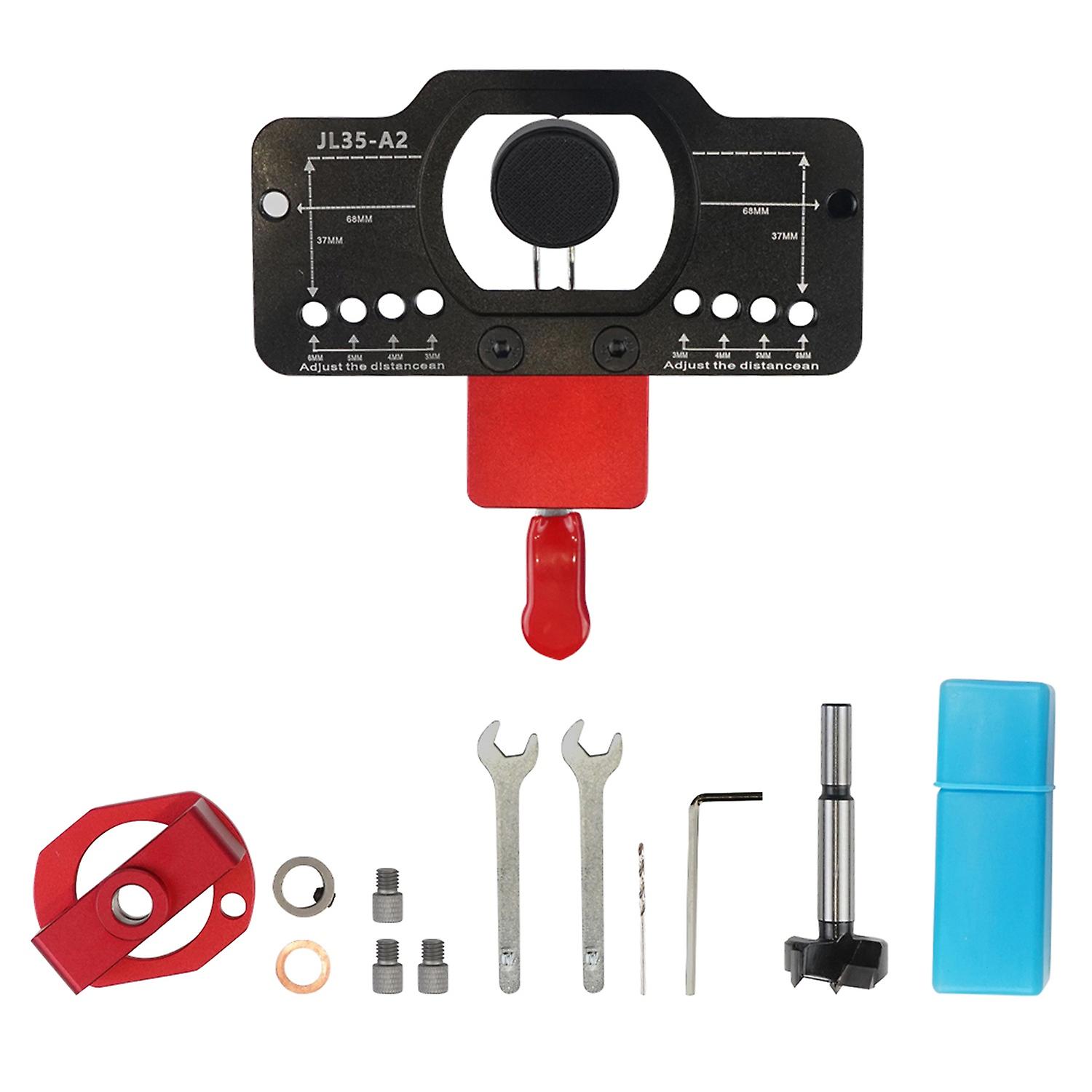35mm Hinge Jig Drilling Hole Puncher Hinge Jig Drill Guide Locator Cabinet Hinge Jig for Door Cabine
