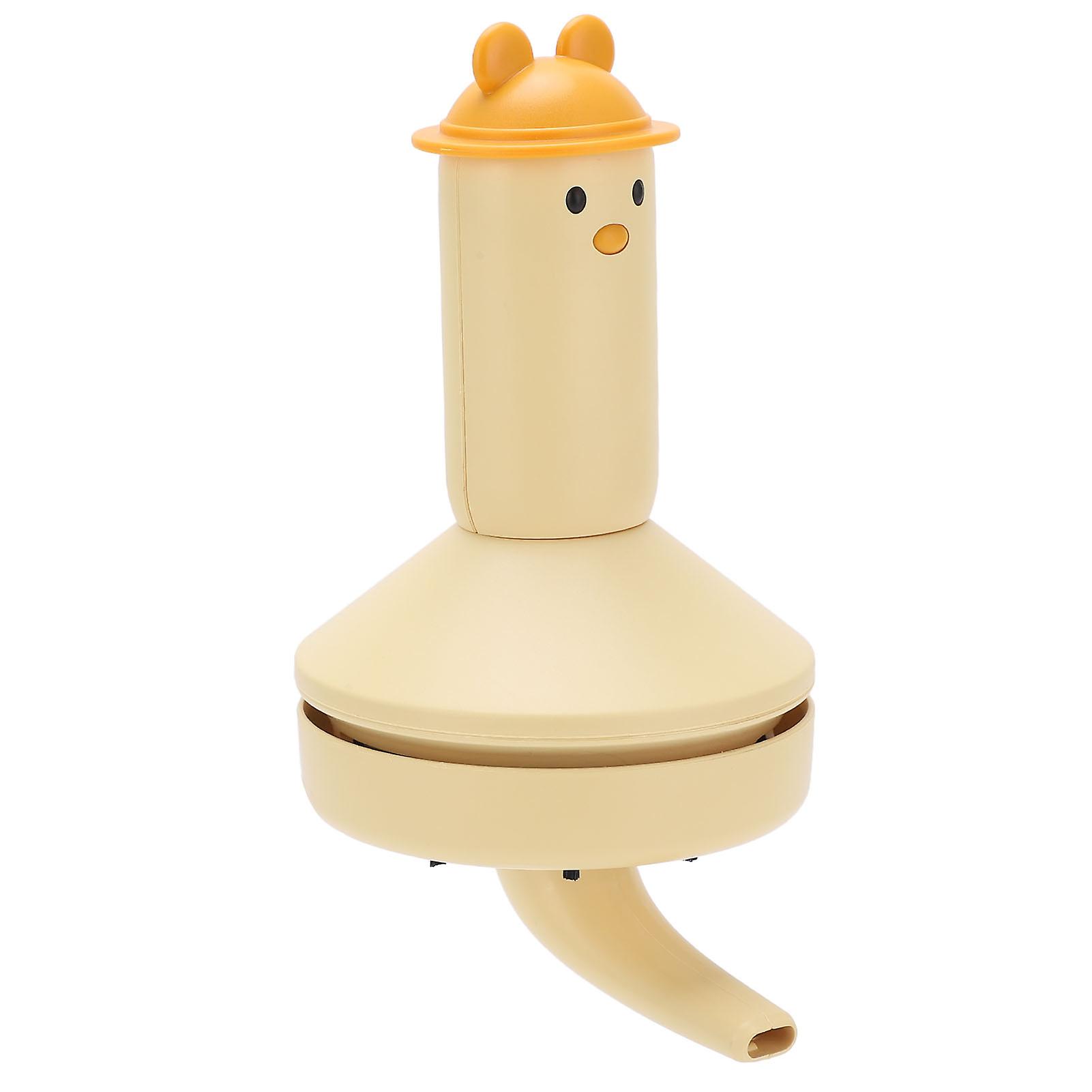 Desktop Vacuum Cleaner USB Charging Mini Handheld Portable Table Dust Confetti SweeperYellow