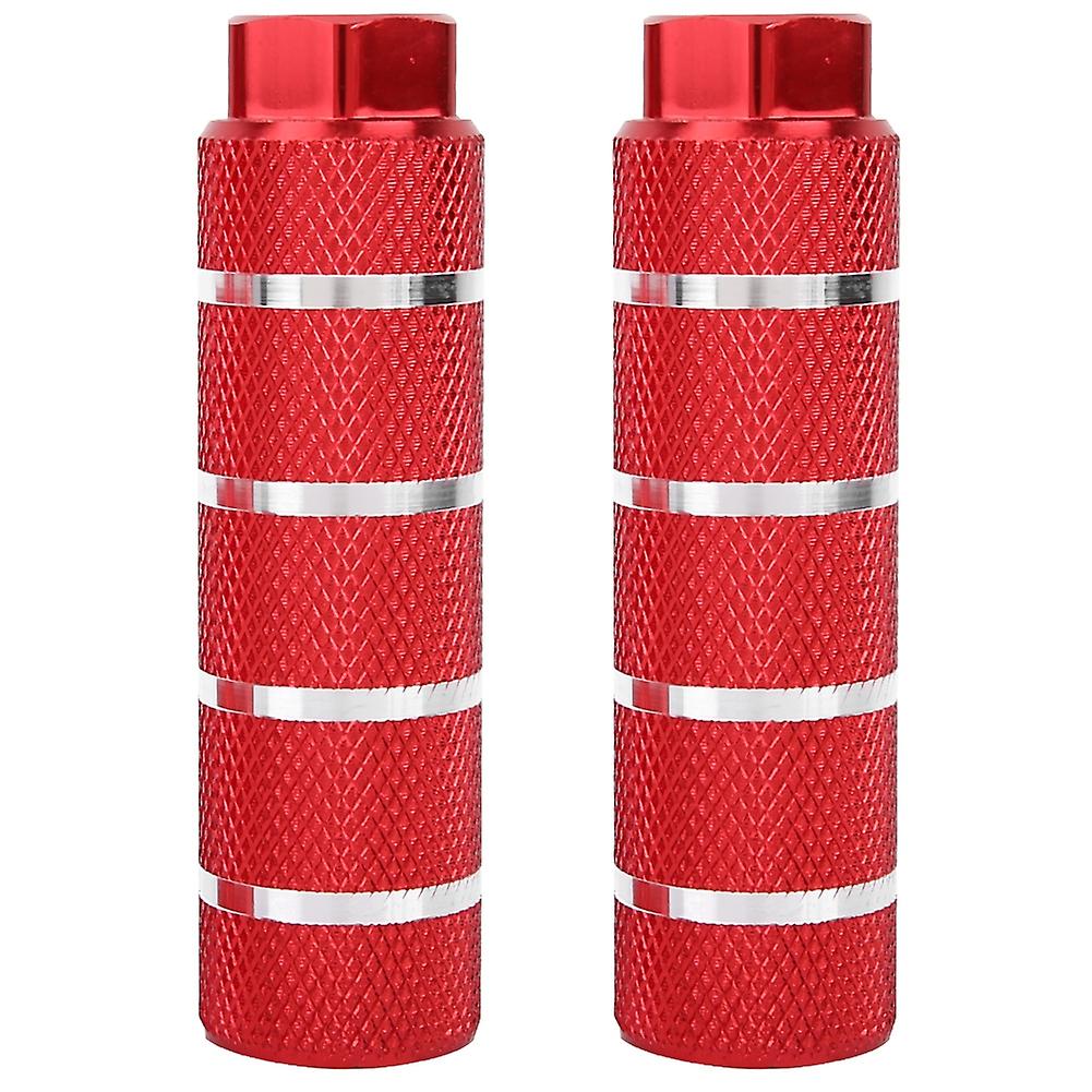 Universal Aluminium Alloy Large Hole Mountain Bike Rocket Launcher Rear Foot Pedal(Red)