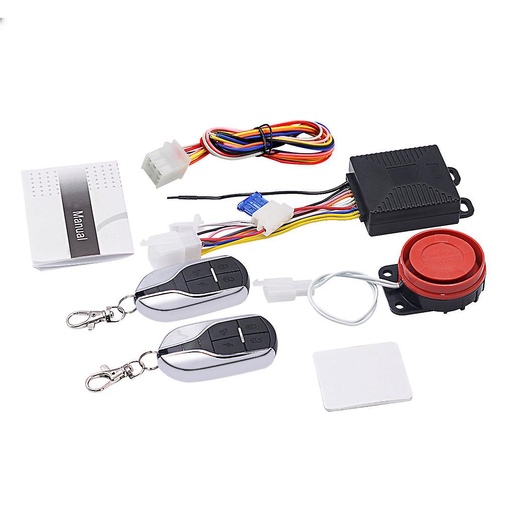 Universal 12V Motorcycle Anti-Theft Alarm System Remote Engine Start Automatic Remote Start/Shutdown #lr1 Dynamic Password~10698