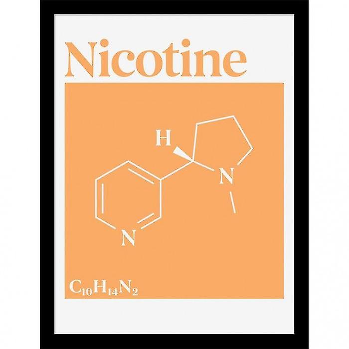 Drug Science Nicotine Framed Poster
