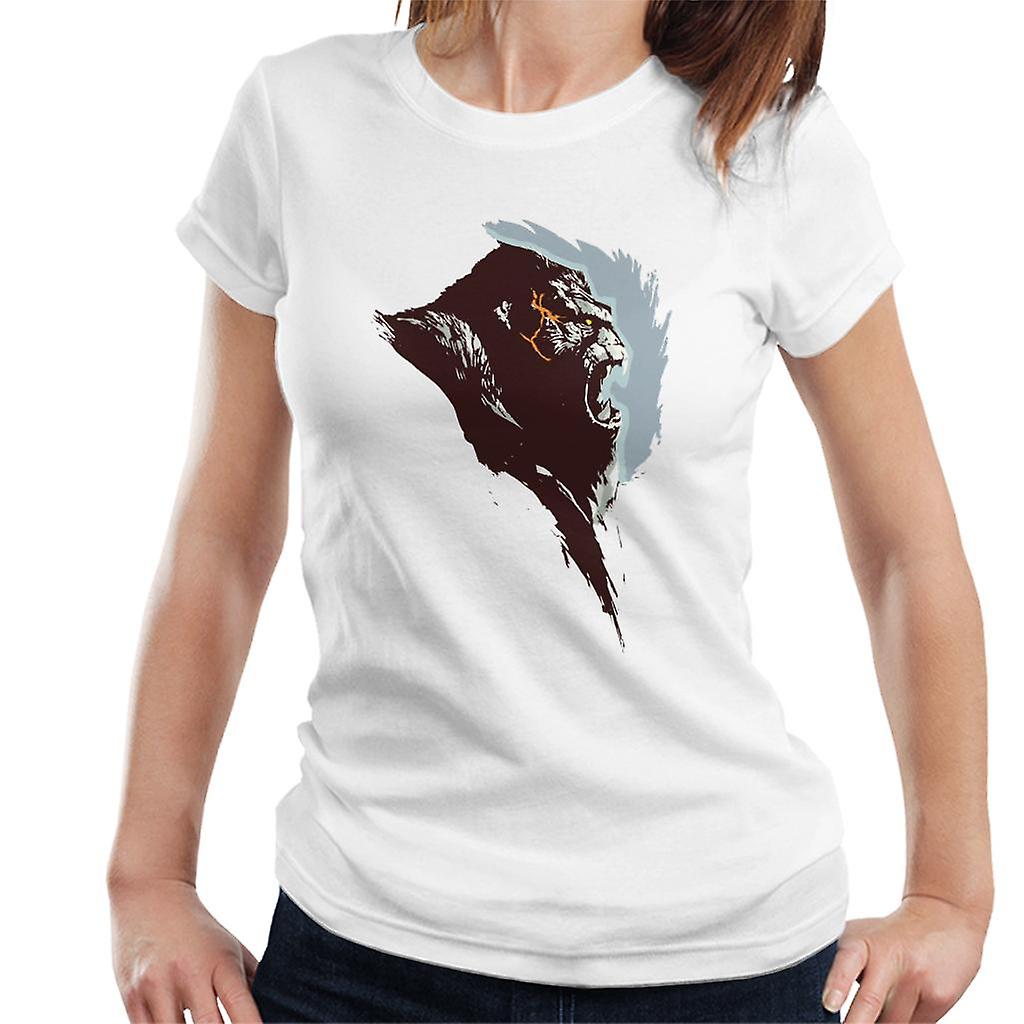 King Kong Rage Side View Brush Stroke Women's T-Shirt