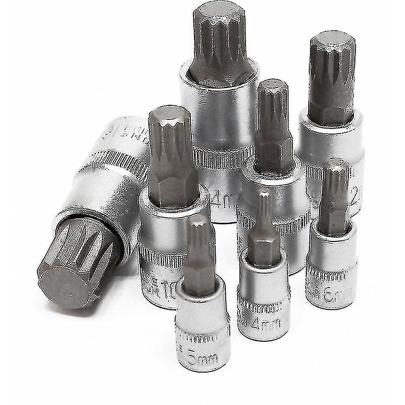 Multi-toothed Xzn Socket Set 8 Pieces M4 - M16