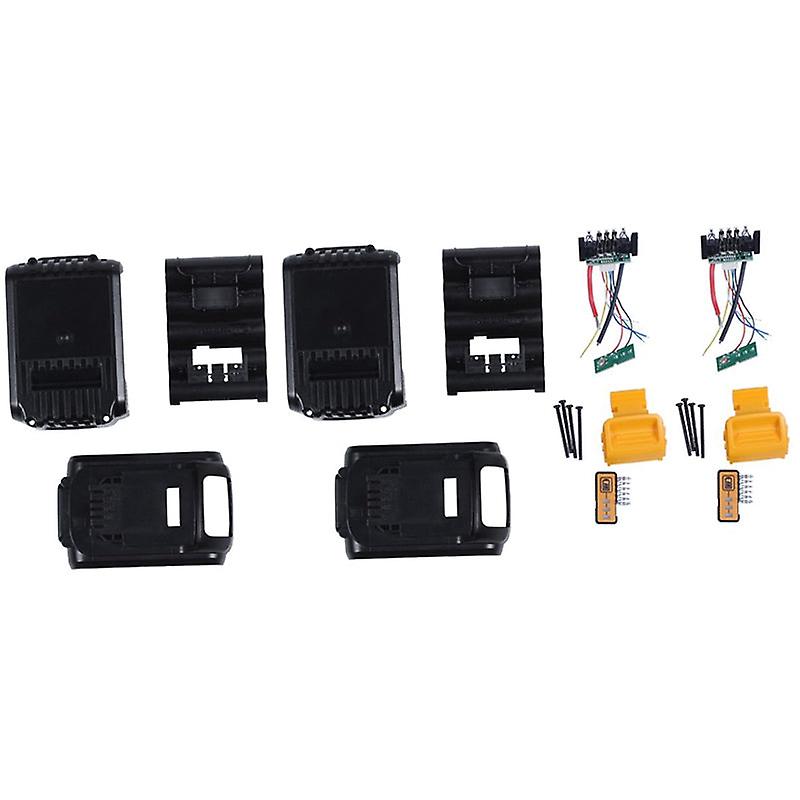 Dcb200 Li-ion Battery Plastic Box Case Pcb Charging Protection Circuit Board For Dewalt 18v 20v 3.0ah 6ah Tool 2pcs