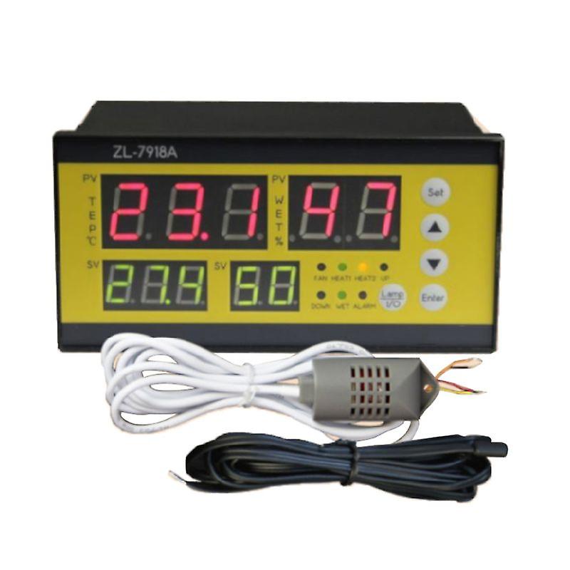 Zl-7918a Automatic Incubator Controller 100-240v Lcd Tem Humidity Control Xm 18