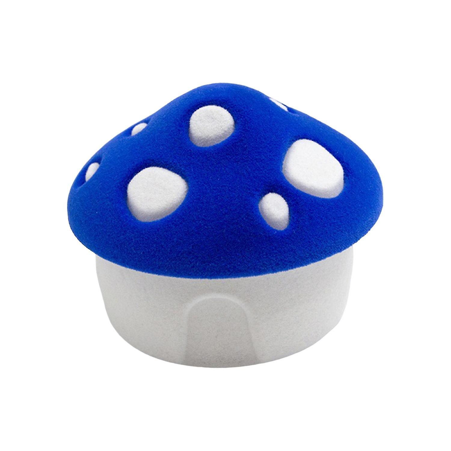 Jewelry Box Decorative Multi-purpose Soft Anti-oxidation Mini Lovely Flannel Mushroom Gift Box for V