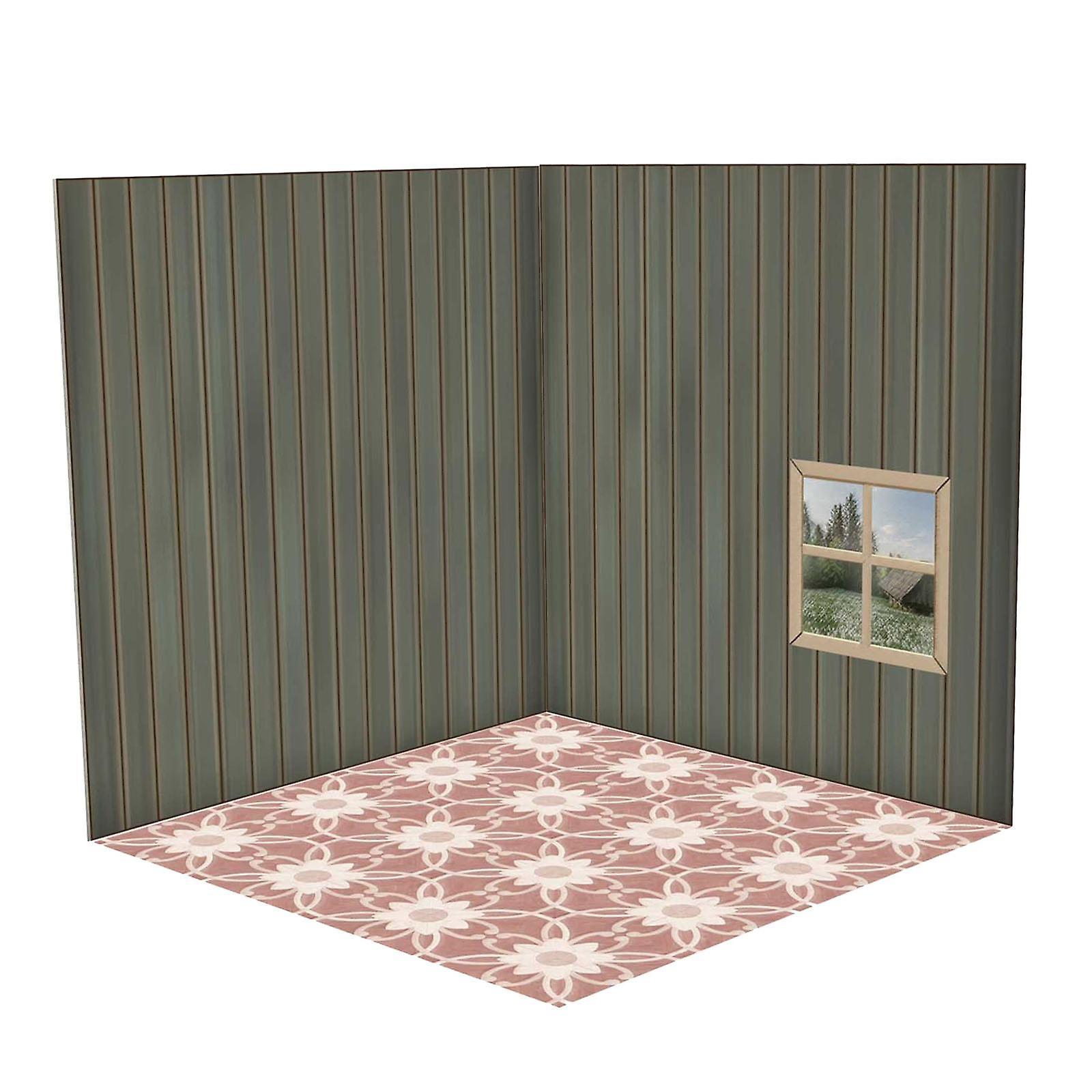 1:6 Scale Backdrop Scene Simulation Parking Background for Vehicle Scene Toy living room