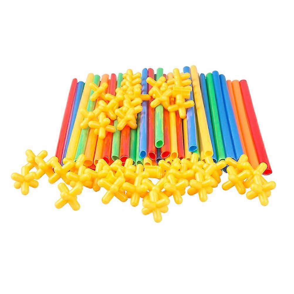 200pcs Straw Constructor Building Blocks Toys Kids Engineering Educational Toys Z