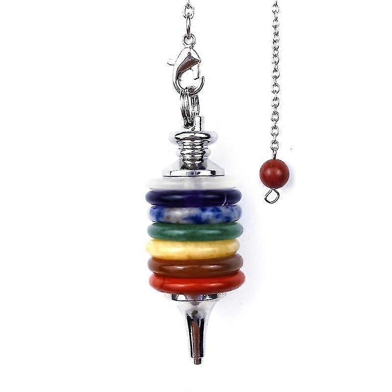 7 Cristal Péndulo Colgante Power Stone Joyería