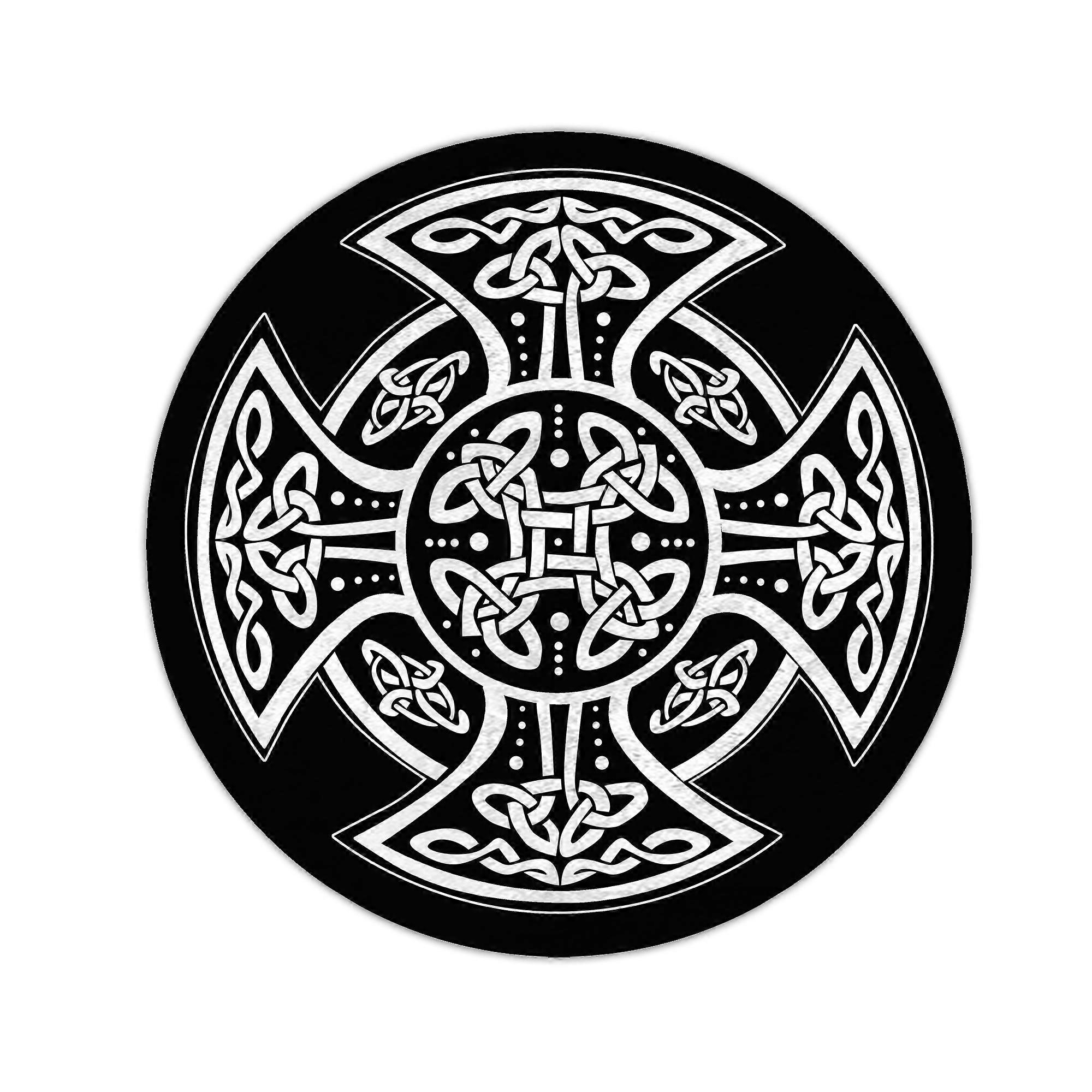 Celt Symbols Decorative Circle Rug