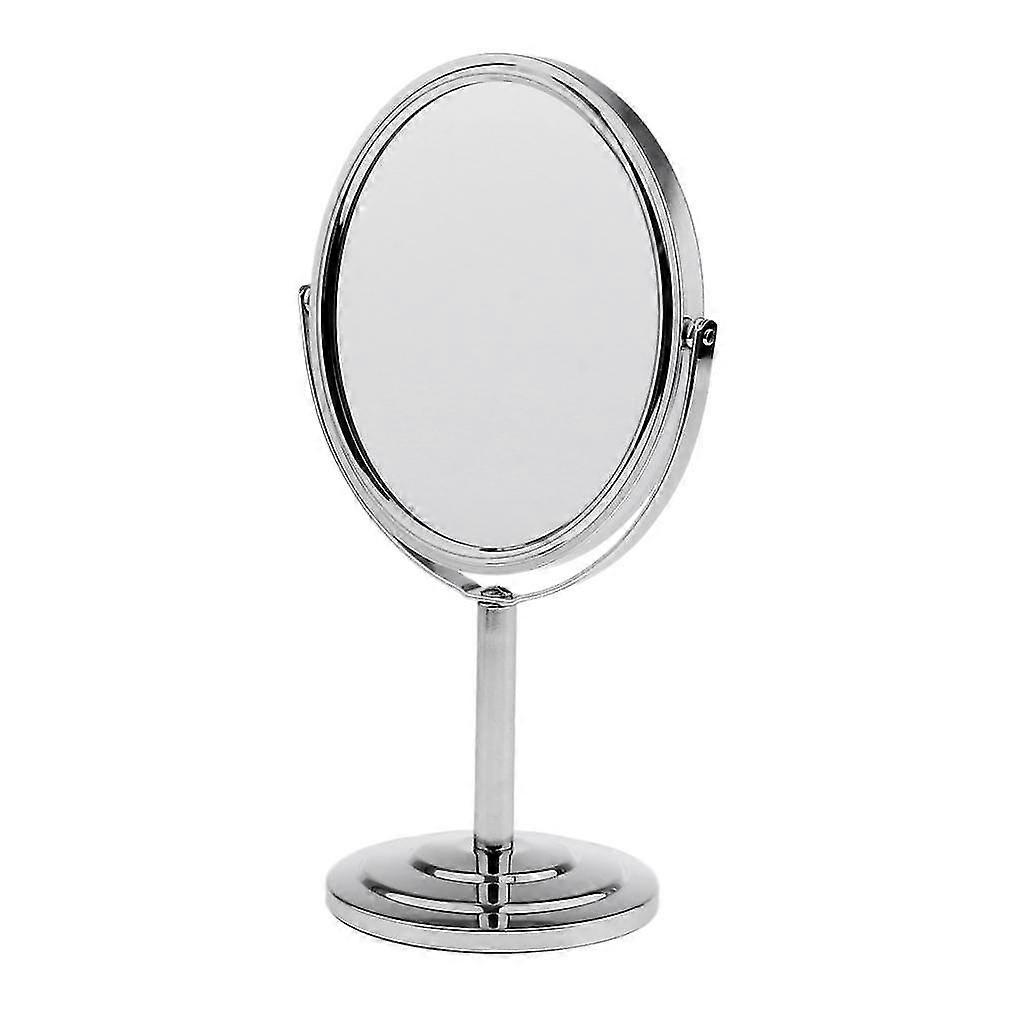 hg 2x Bilateral 360 Degree Swivel Table Mirror, Normal And Magnifying Makeup Mirror