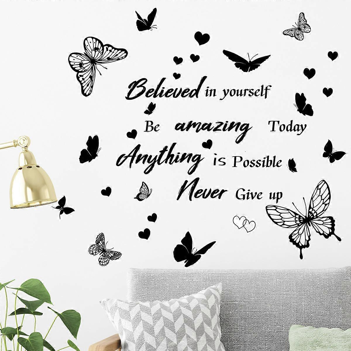 Butterfly wall lamp bedroom decoration