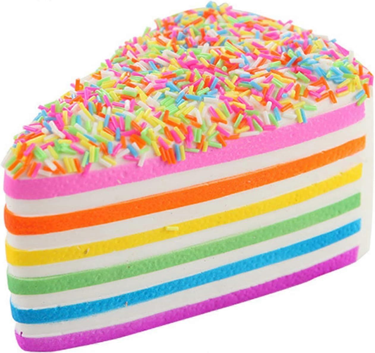 三角蛋糕慢回弹慢升玩具可爱儿童减压玩具儿童生日礼物。