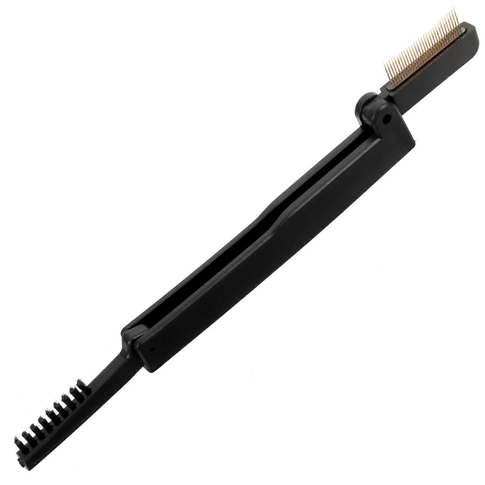 Folding Eyelash Comb Lash Separator Brow Brush Dual Sided Lash Mascara Applicator for Women