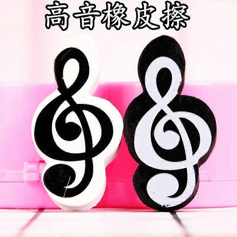 20 pcs Mini Erasers Cute Small Erasers Music Note Shaped Erasers for Students