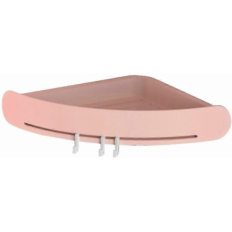 Bathroom Triangle Shower Shelf Corner Bathtub Storage Rack Pink