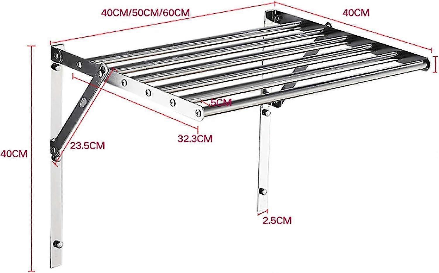 Wall-mounted Clothes Rack, Clothes Drying Rack, Expandable Wall-mounted ...