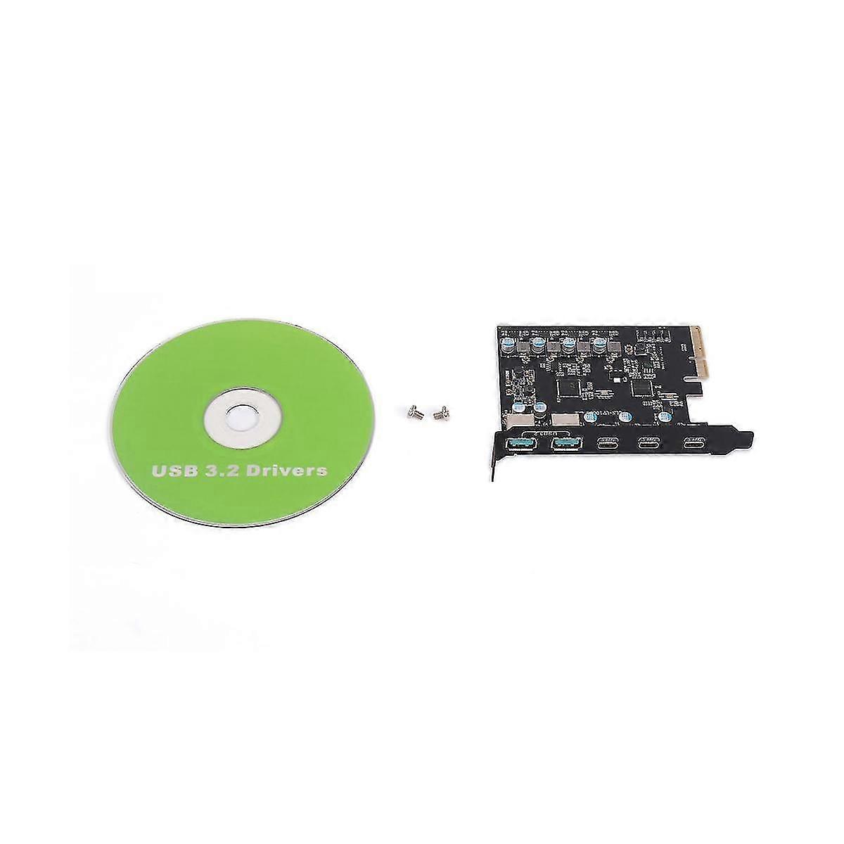 10Gbps PCIe X4 zu USB 3.2 Gen2 3 Port Typ C Erweiterungskarte Dual USB A + Drei Typ C Adapter Conve