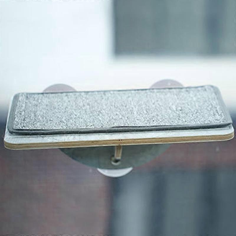 Sat2rb2 Étagère murale en verre pour chat grande capacité de charge antidérapante sans odeur ventous