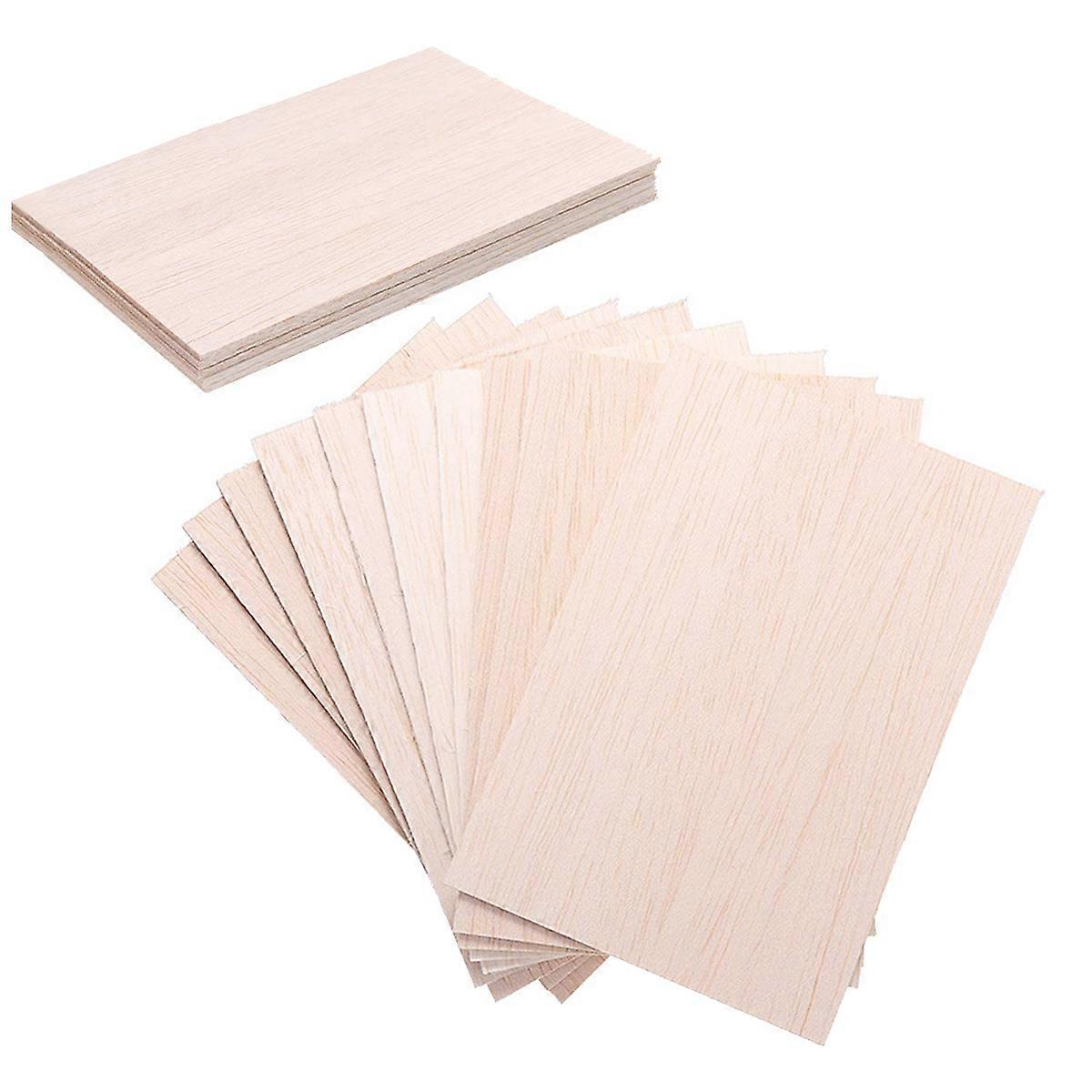 15 Pack Unfinished Wood Sheets,Balsa Wood Thin Wood Board for House Boat Arts and Crafts,DIY Orname