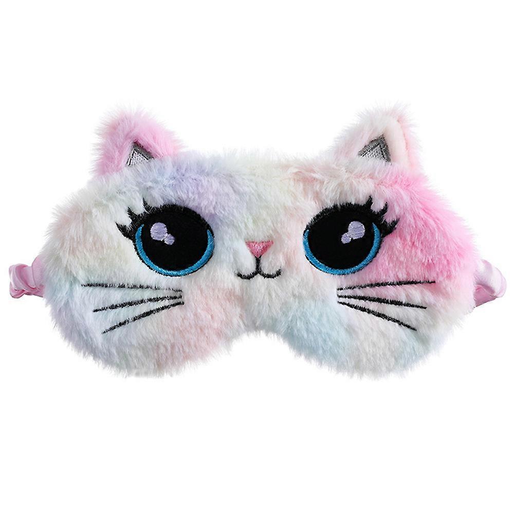 قناع العين أفخم النوم معصوب العينين الكرتون القط النوم العين غطاء الاطفال قناع العين