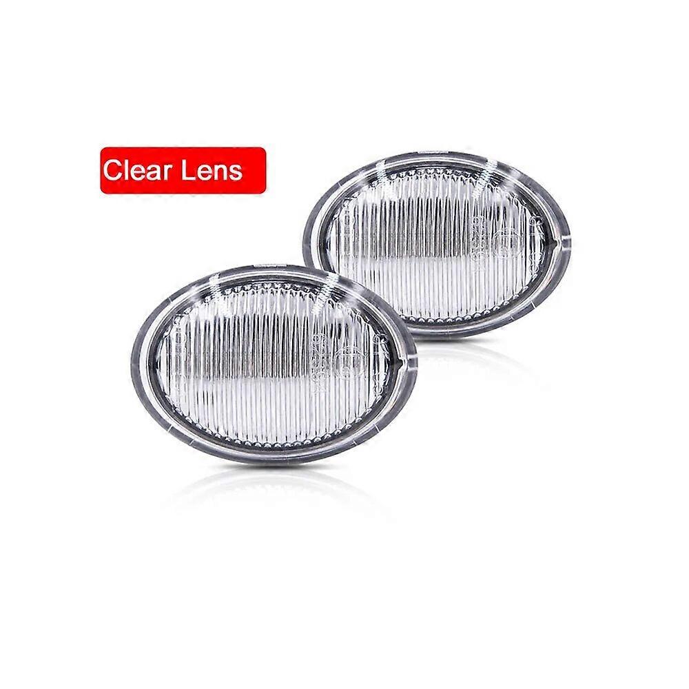 2Pcs LED Side Fender Marker Lamp Turn Signal Indicator Light For FIAT 500 For Lancia Ypsilon Lybra For Maserati GranCabrio