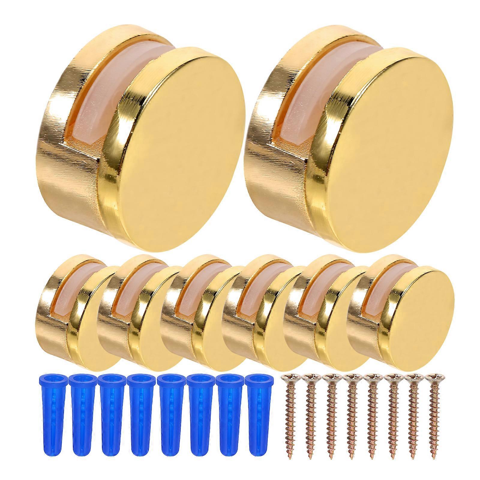 8pcs Glass Clips Glass Shelf Fixed Clamp Bathroom Mirror Mounting Clip For Displaying