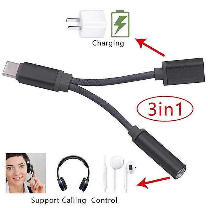 USB Cable Type C to 3.5mm, Adapter, Jack 3 5, Audio, For Earphones, for Huawei, Samsung, New