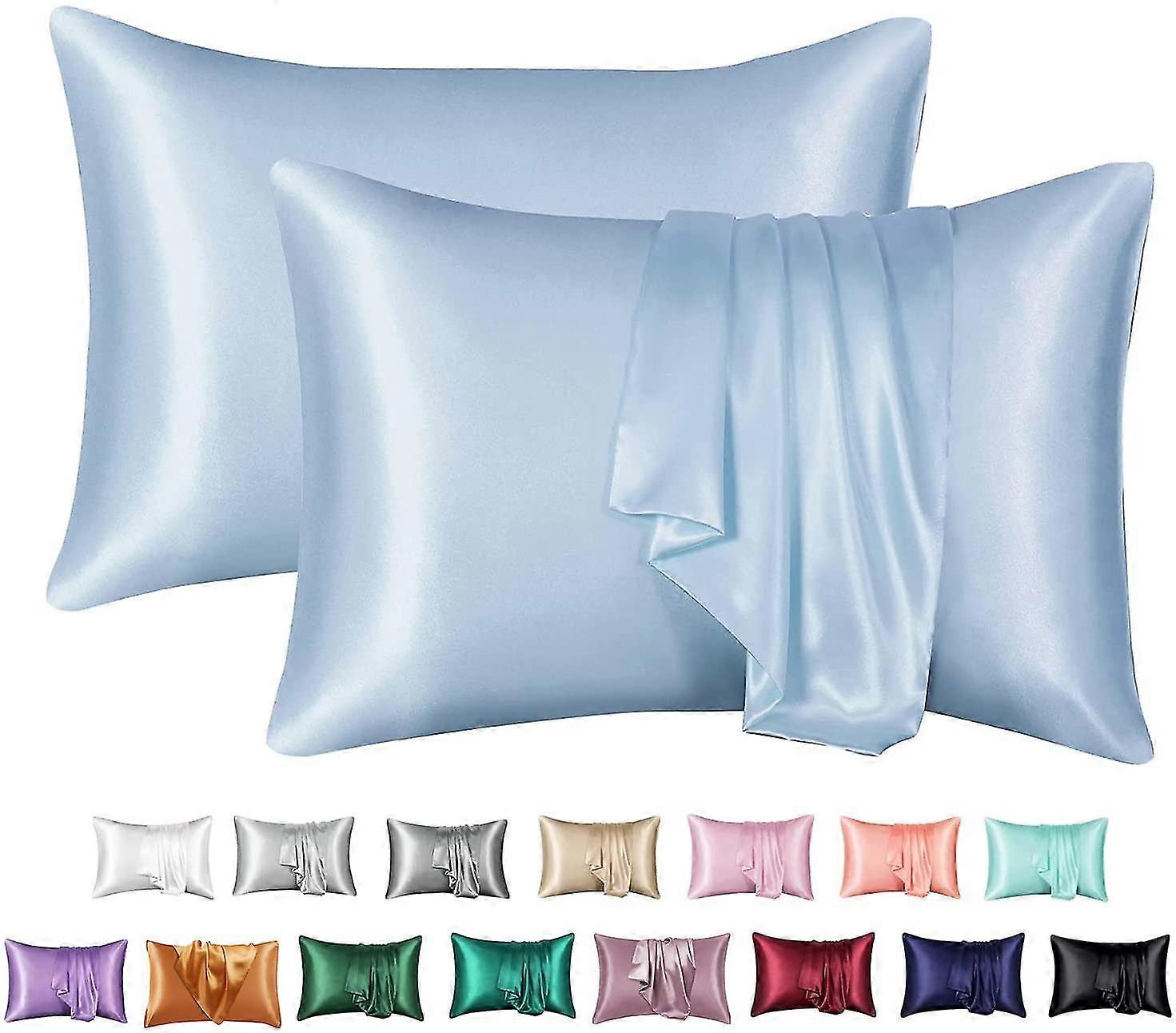 Jedwabna poszewka na poduszkę 2 sztuki, 100% poszewka z jedwabiu morwowego na włosy i skórę, jedwabna poduszka z liczbą nici-YuJia