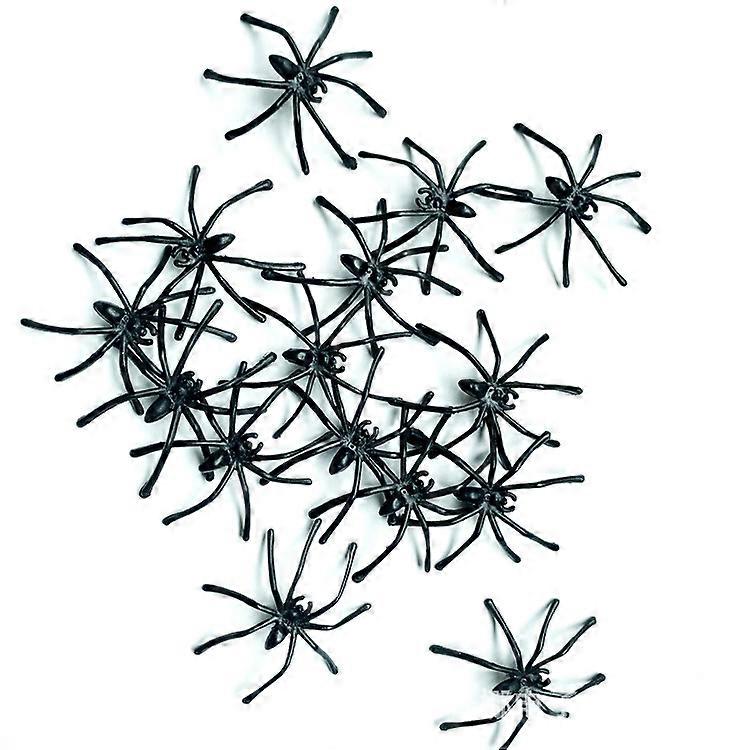 30/50/100pcs Horror Small Black Spider Haunted House Spider Web Bar Party Supplies Simulation Tricky Toy Kids Halloween Decor