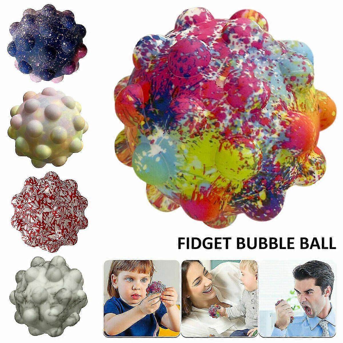 Popper Stress Fidget Balls 3d Pop On It Bubbles Sensory Toys For Autistic Kids
