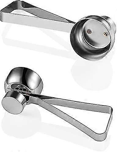 Egg Cracker Topper, Stainless Steel Egg Opener Eggshell Cutter Kitchen Remover Tool For Raw/soft Hard Boiled Egg(2pcs,sliver)