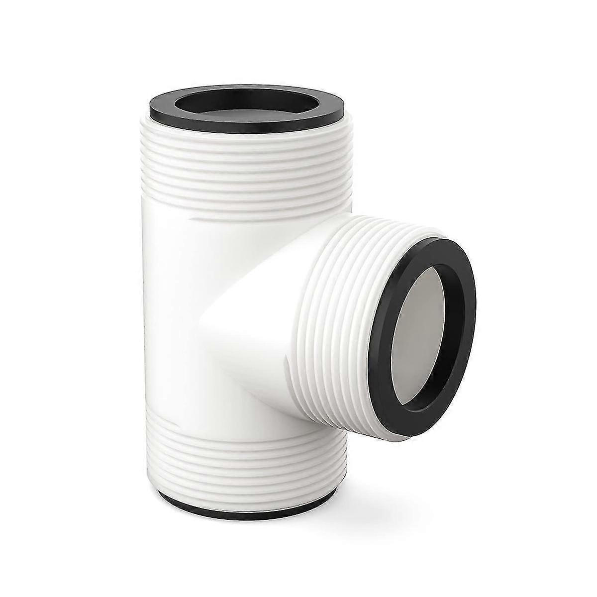 Hose Adapter Replacement For Pool Split Hose Tee T-joint Union With 3 L Rings Connector, Connects