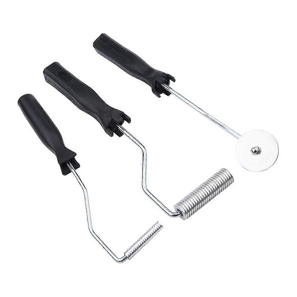 Roller,3PCS Alloy Hand Lay-Up Tools Fiberglass Bubble Laminating Cleaning and Defoaming Roller Kit