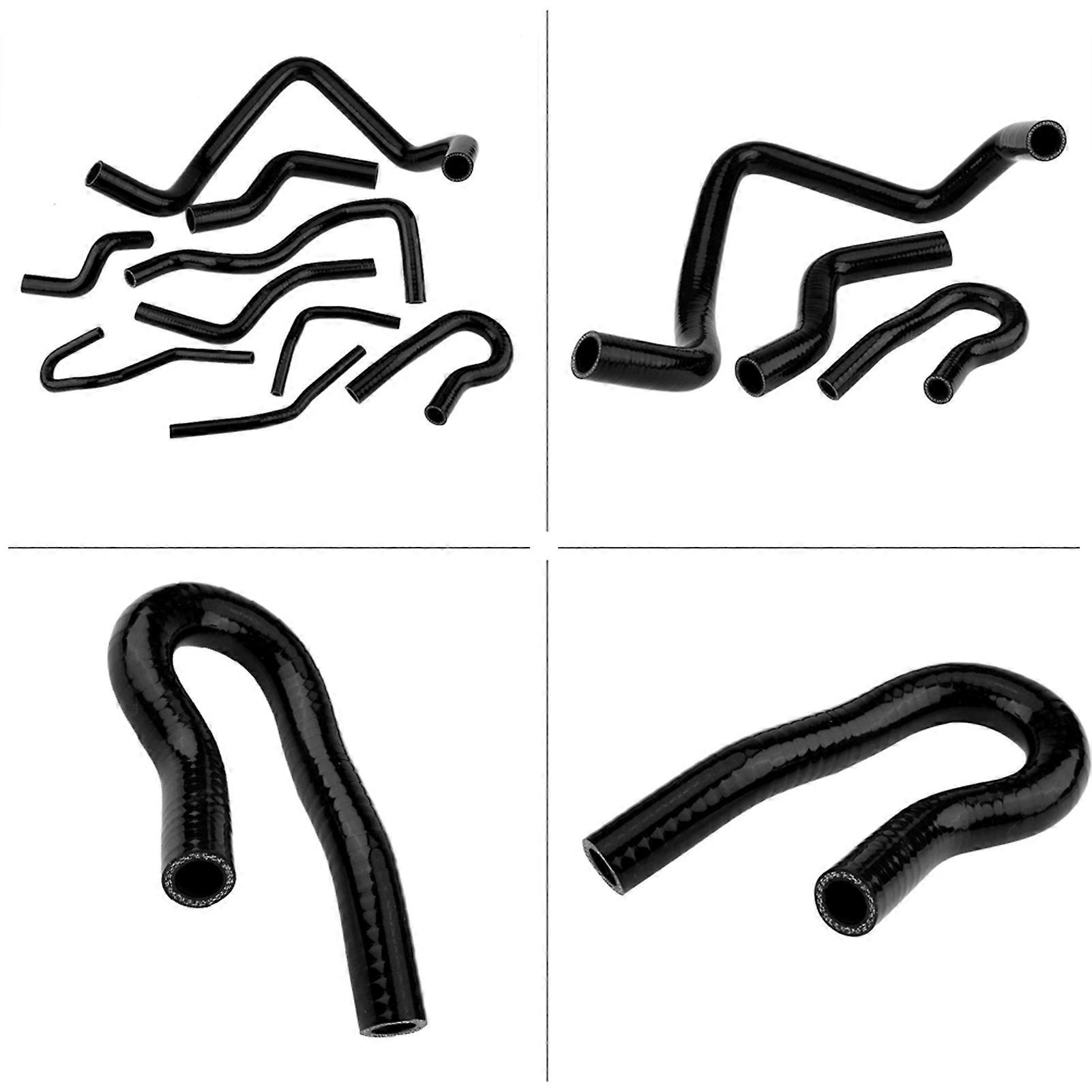 9pcs Black Silicone Auto Radiator Hose Kit for Civic D15 D16 SOHC EG/EK 19922000