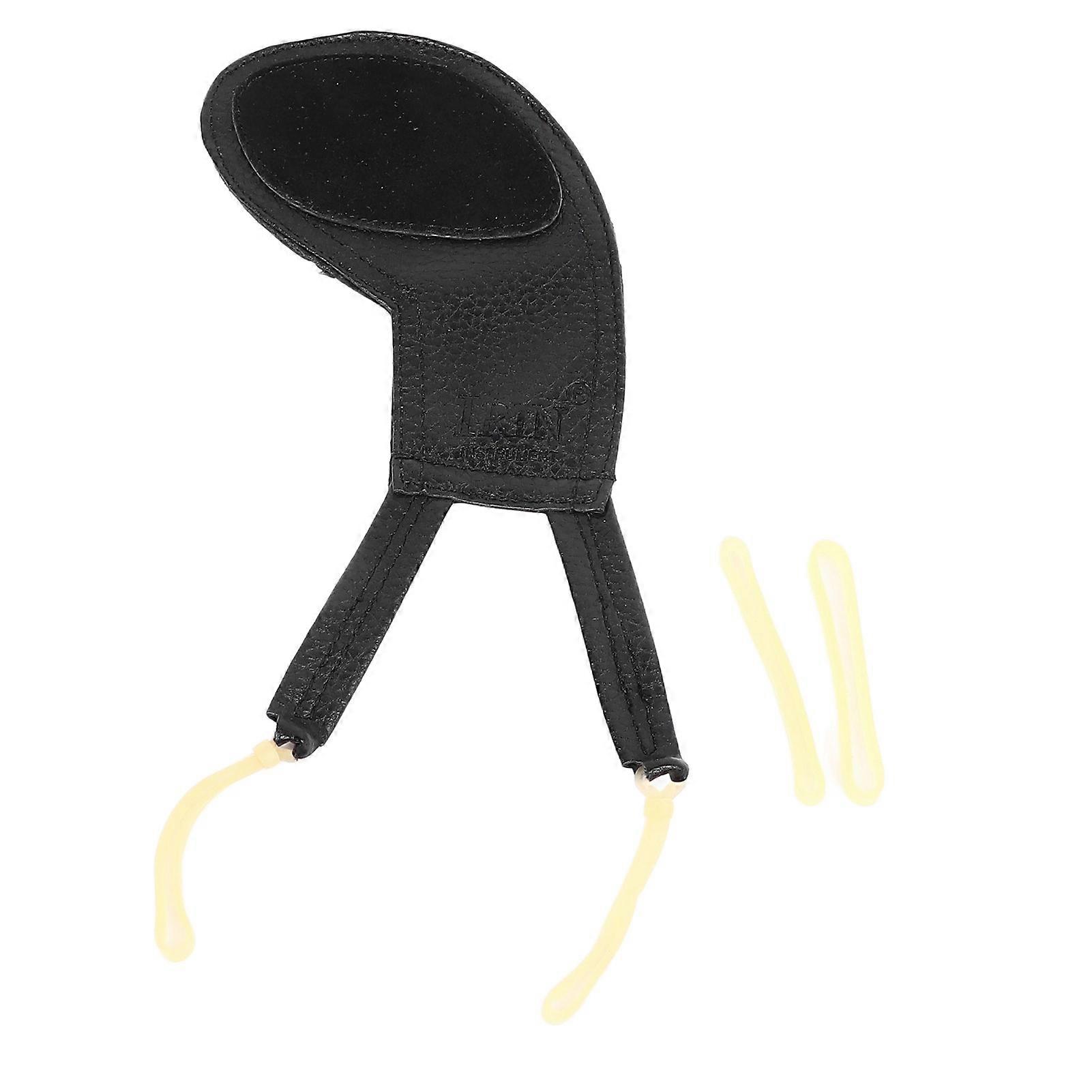 Violin Chin Rest Pad Adjustable Chinrest Shoulder Soft Cover Protector Non Slip for Kids Practice Black 1/81/16