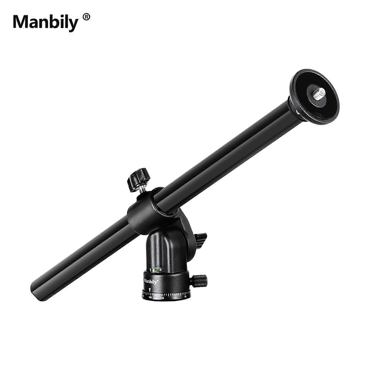 Manbily ZW-02 Rotatable Tripod Extension Tripod Boom Arm Multi-Angle Center Column with Locking System 10KG Load Capacity for Studio Photography Overh