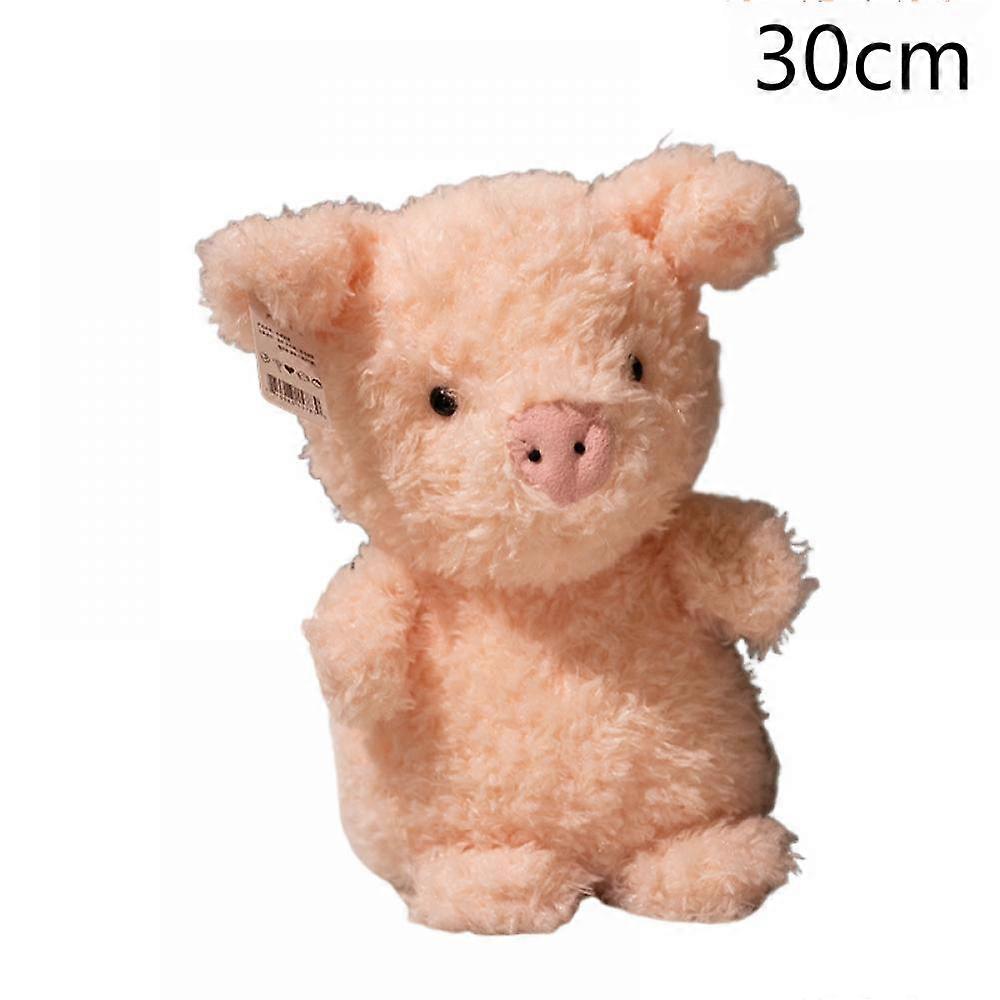 Pig Plush Toy,Pig Plush Toy,Palm Pig Plush Toy,Cute Pink Pig Plush Toy Cartoon Curly Animal Doll(11.8inch),2024 Ping