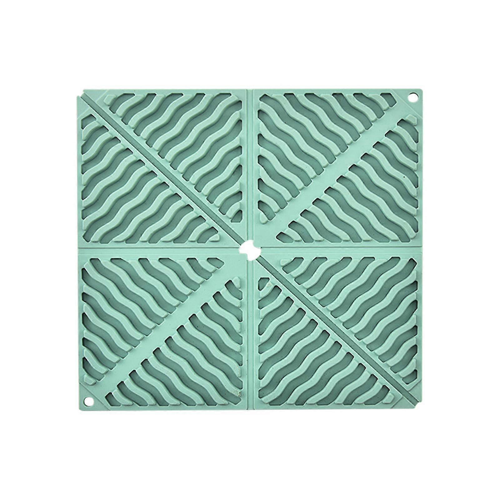 Square Silicone Placemat Foldable Heat-resistant Non-slip Table Pad For Home