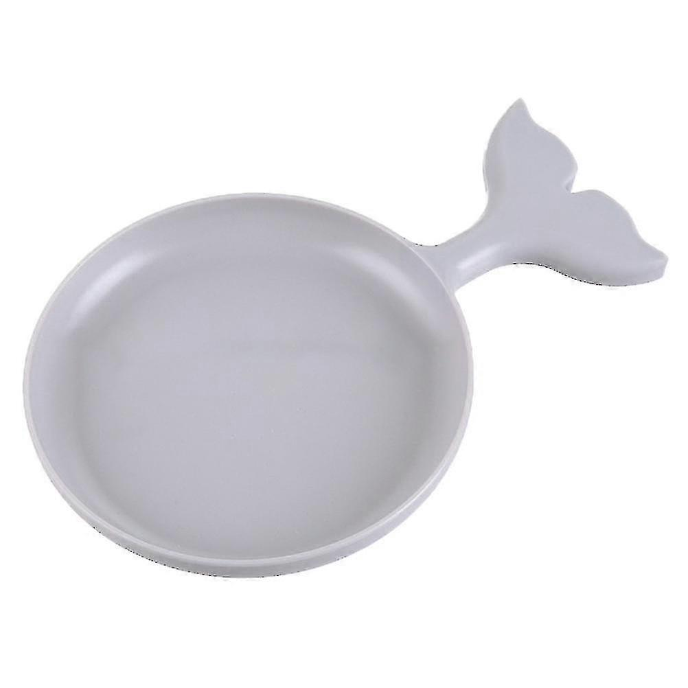 Fish Shape Serving Plate Desserts Tray Fruit Snack Dish Dinnerware Tableware Grey