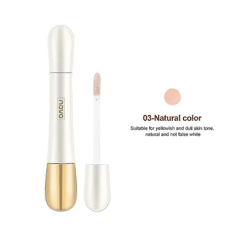2-in-1 Facial Foundation Stick Moisturizing Double-headed Temperature Color Change Concealer Stick Brightening Contouring Baton