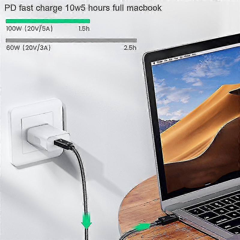 Thunderbolt 4 Cable Usb4 40gbps Usb Type C To Type C Pd 100w Cable,2m